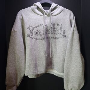 Von Dutch Light Gray Women's Hoodie